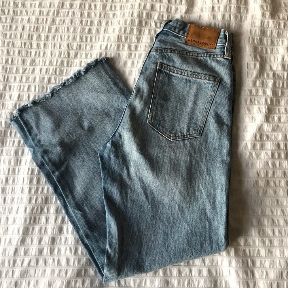 Aritzia Denim Forum The Farrah High Rise Wide Leg